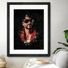 Snoop Dogg Splatter Painting by Jurijs Permanickis on GIANT ART - black digital painting