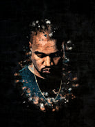 Kanye West Splatter Painting by Jurijs Permanickis on GIANT ART - black digital painting