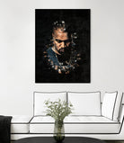 Kanye West Splatter Painting by Jurijs Permanickis on GIANT ART - black digital painting