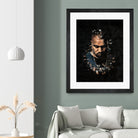 Kanye West Splatter Painting by Jurijs Permanickis on GIANT ART - black digital painting