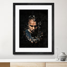 Kanye West Splatter Painting by Jurijs Permanickis on GIANT ART - black digital painting