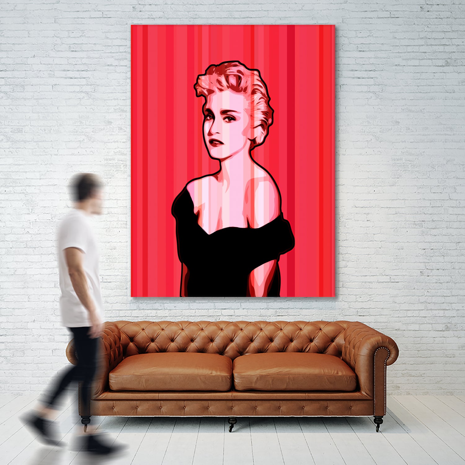 Madonna | Pop Art by William Cuccio on GIANT ART - pink digital painting