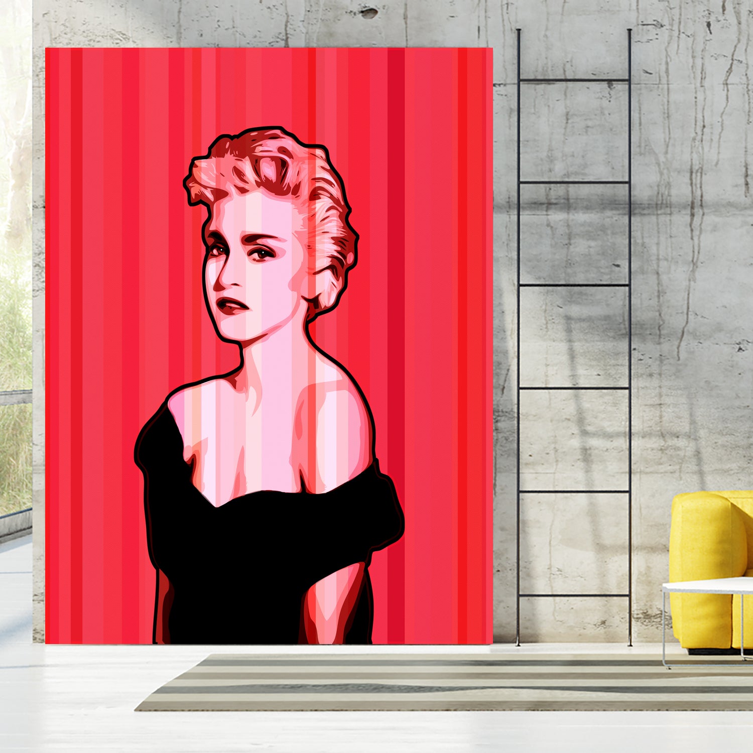 Madonna | Pop Art by William Cuccio on GIANT ART - pink digital painting