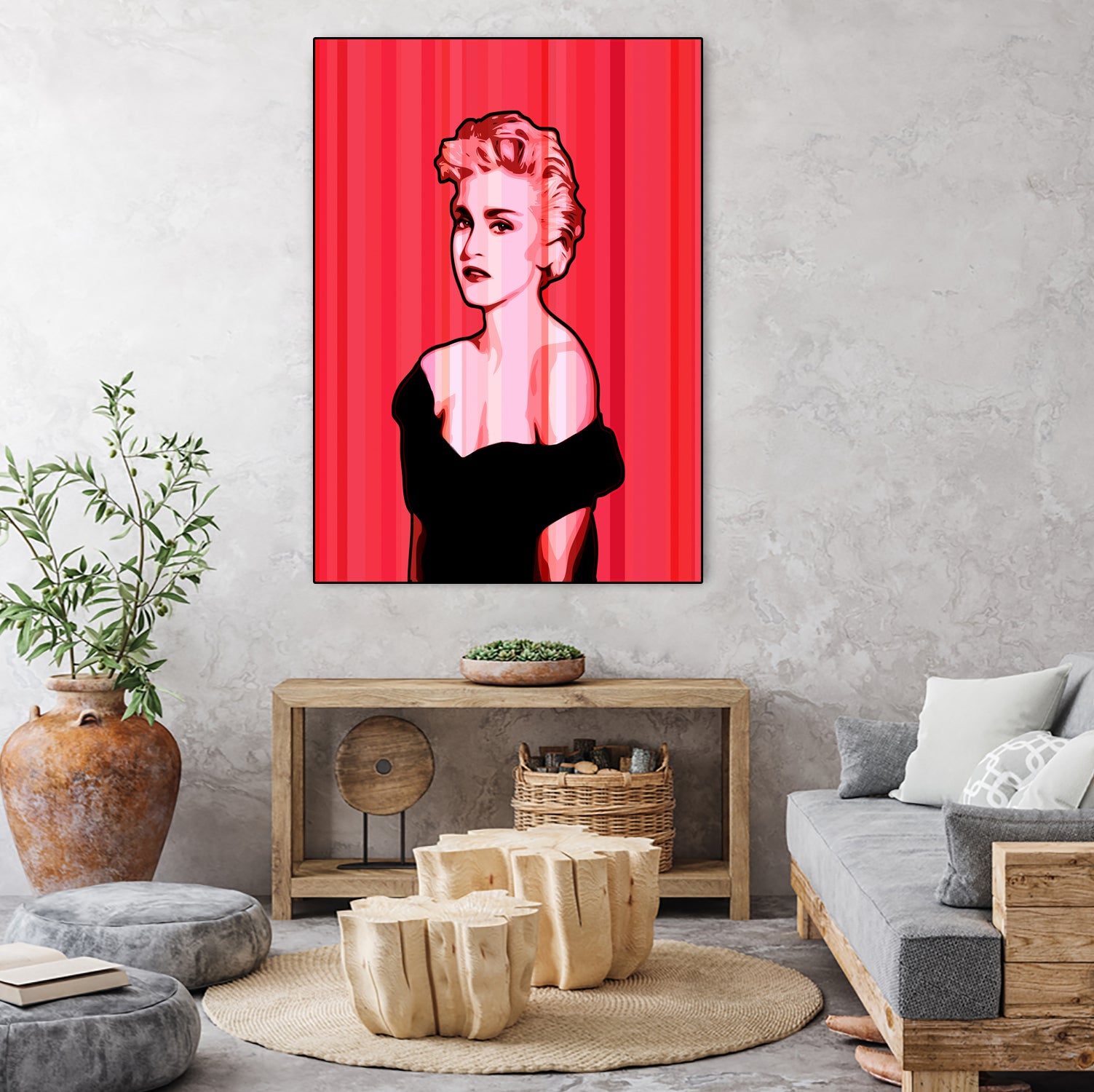 Madonna | Pop Art by William Cuccio on GIANT ART - pink digital painting