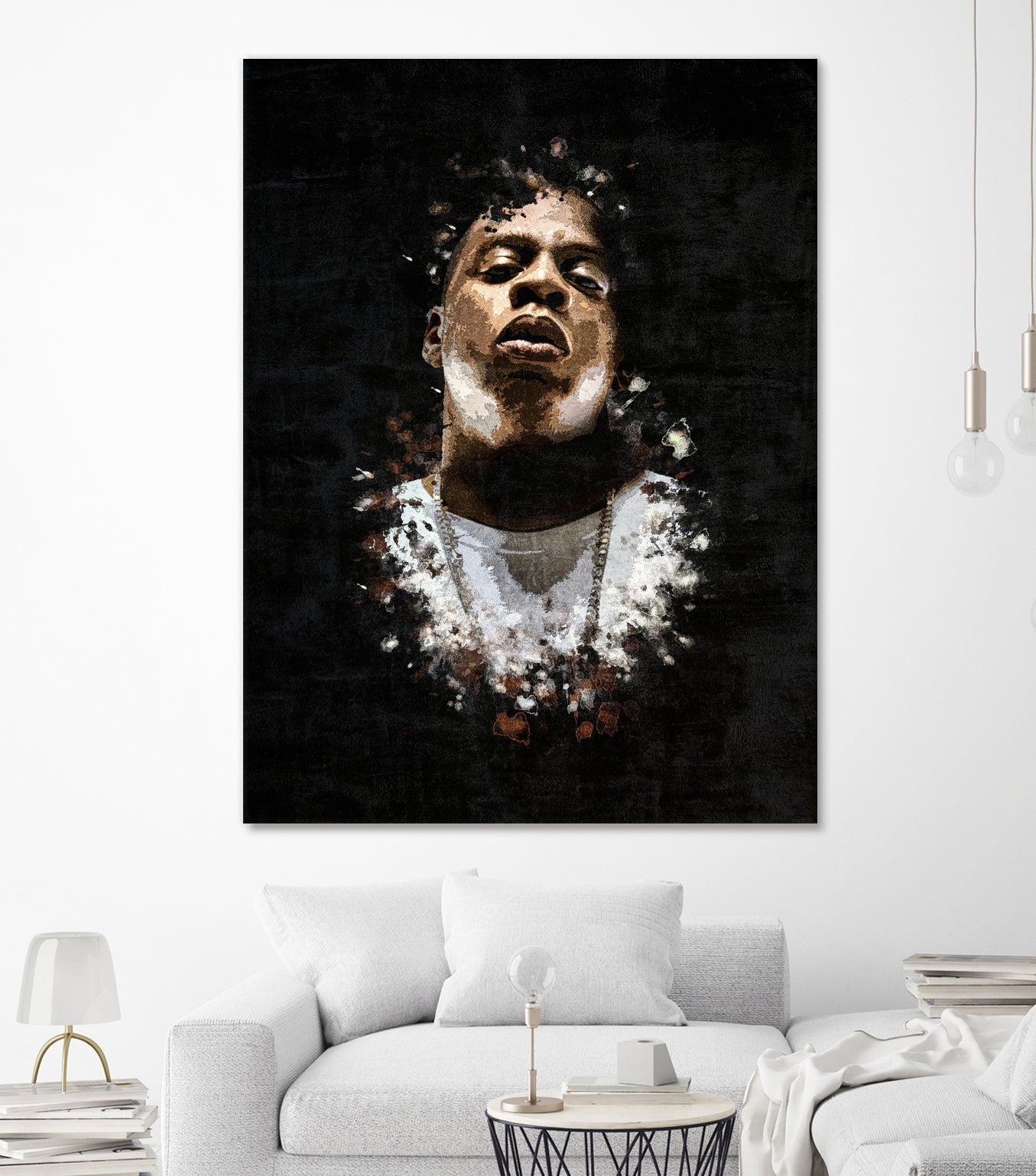 Jay-Z Splatter Painting by Jurijs Permanickis on GIANT ART - black digital painting