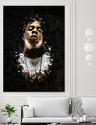 Jay-Z Splatter Painting by Jurijs Permanickis on GIANT ART - black digital painting