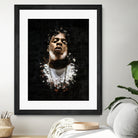 Jay-Z Splatter Painting by Jurijs Permanickis on GIANT ART - black digital painting