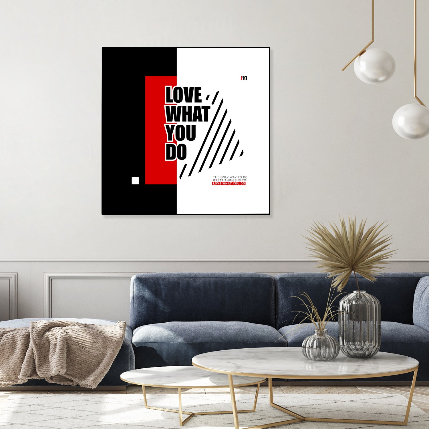 Love What You Do by Mariana Angelova on GIANT ART - red typography