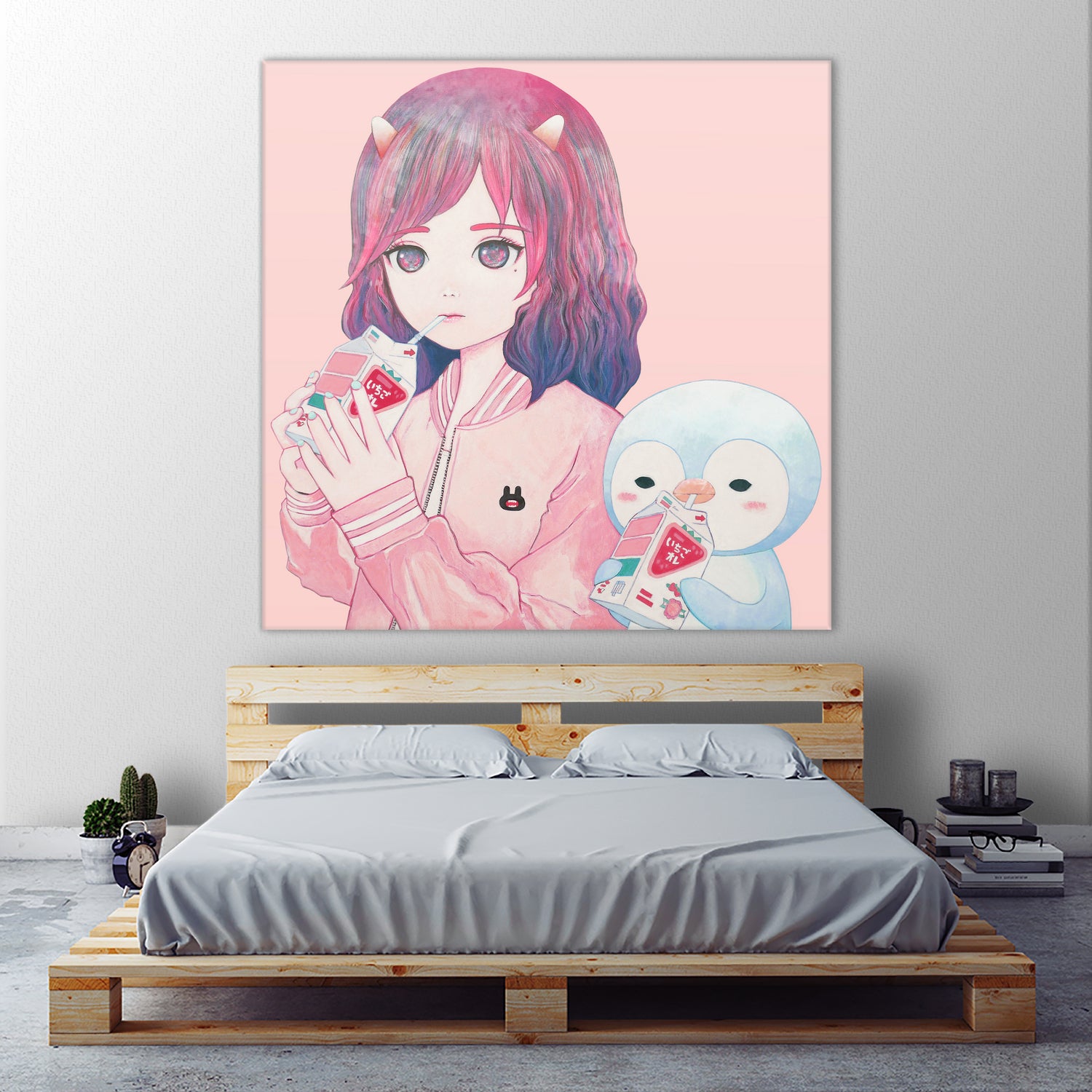 iCHiGO FRIENDS by Kaoru Hasegawa on GIANT ART - pink cartooning