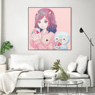 iCHiGO FRIENDS by Kaoru Hasegawa on GIANT ART - pink cartooning