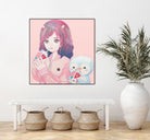 iCHiGO FRIENDS by Kaoru Hasegawa on GIANT ART - pink cartooning