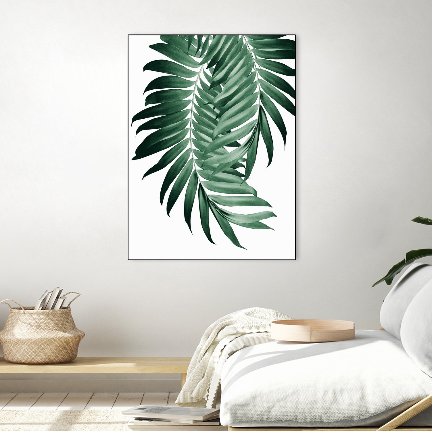 Palm Leaves Tropical Green Vibes #4 #tropical #decor #art by Anita & Bella Jantz on GIANT ART - green photo illustration