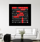 Stay Original by Mariana Angelova on GIANT ART - black typography