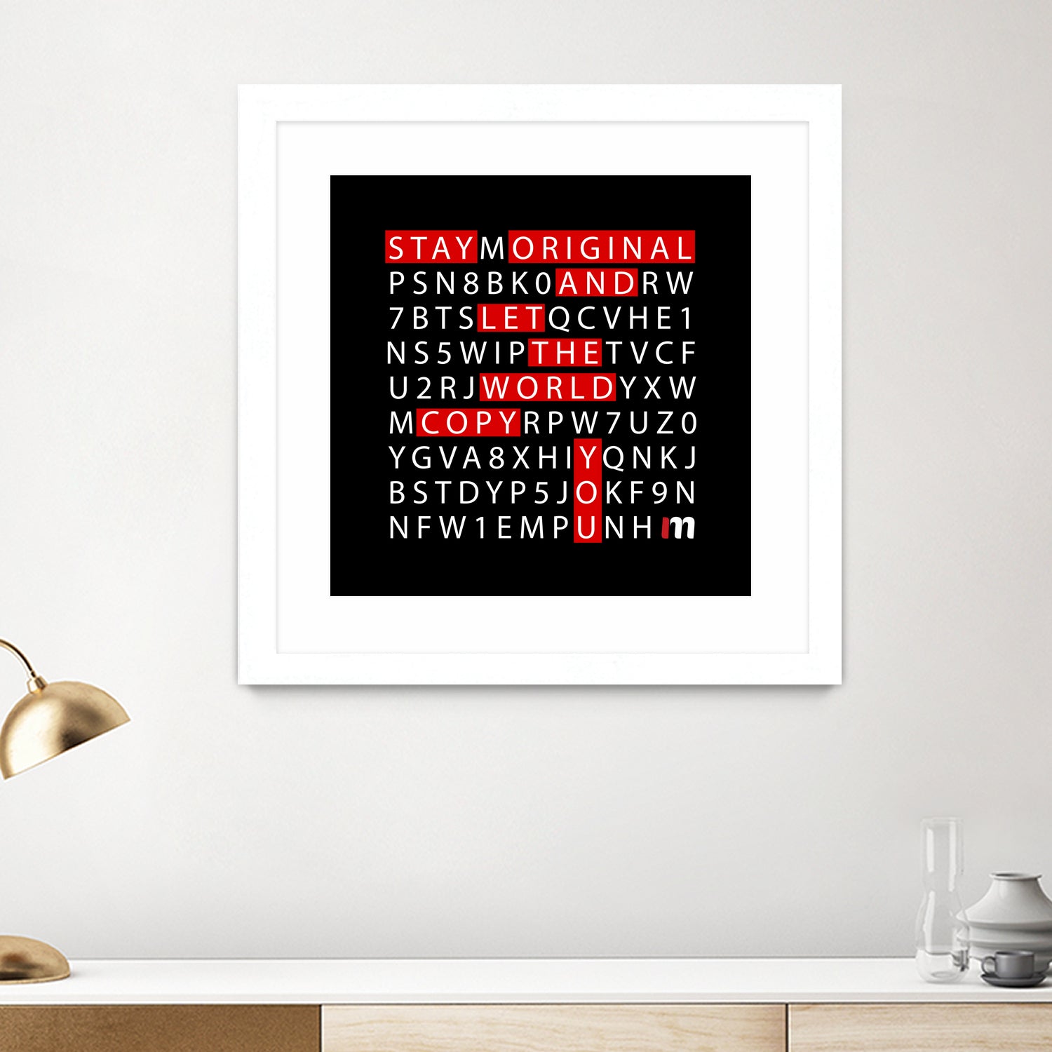 Stay Original by Mariana Angelova on GIANT ART - black typography