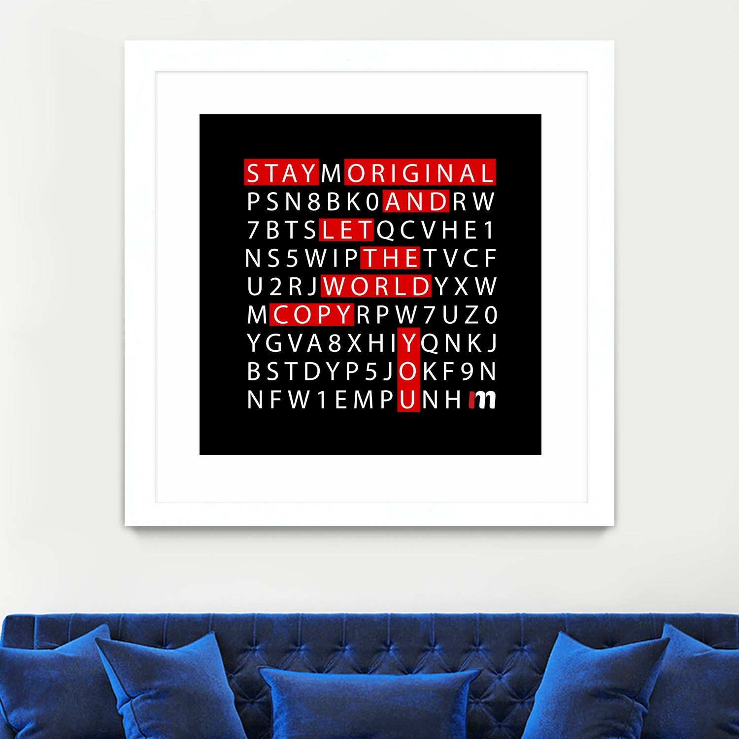 Stay Original by Mariana Angelova on GIANT ART - black typography