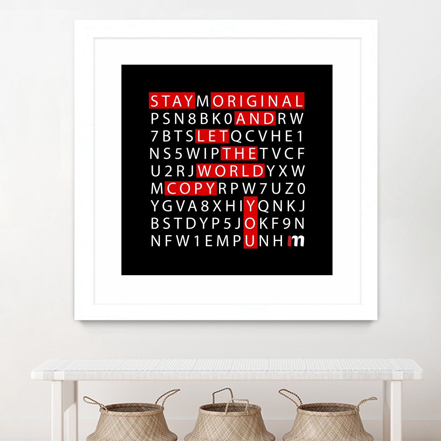 Stay Original by Mariana Angelova on GIANT ART - black typography