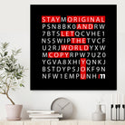 Stay Original by Mariana Angelova on GIANT ART - black typography