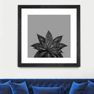 Gray Black Agave with Black Silver Glitter #3 #shiny by Anita & Bella Jantz on GIANT ART - gray photo illustration