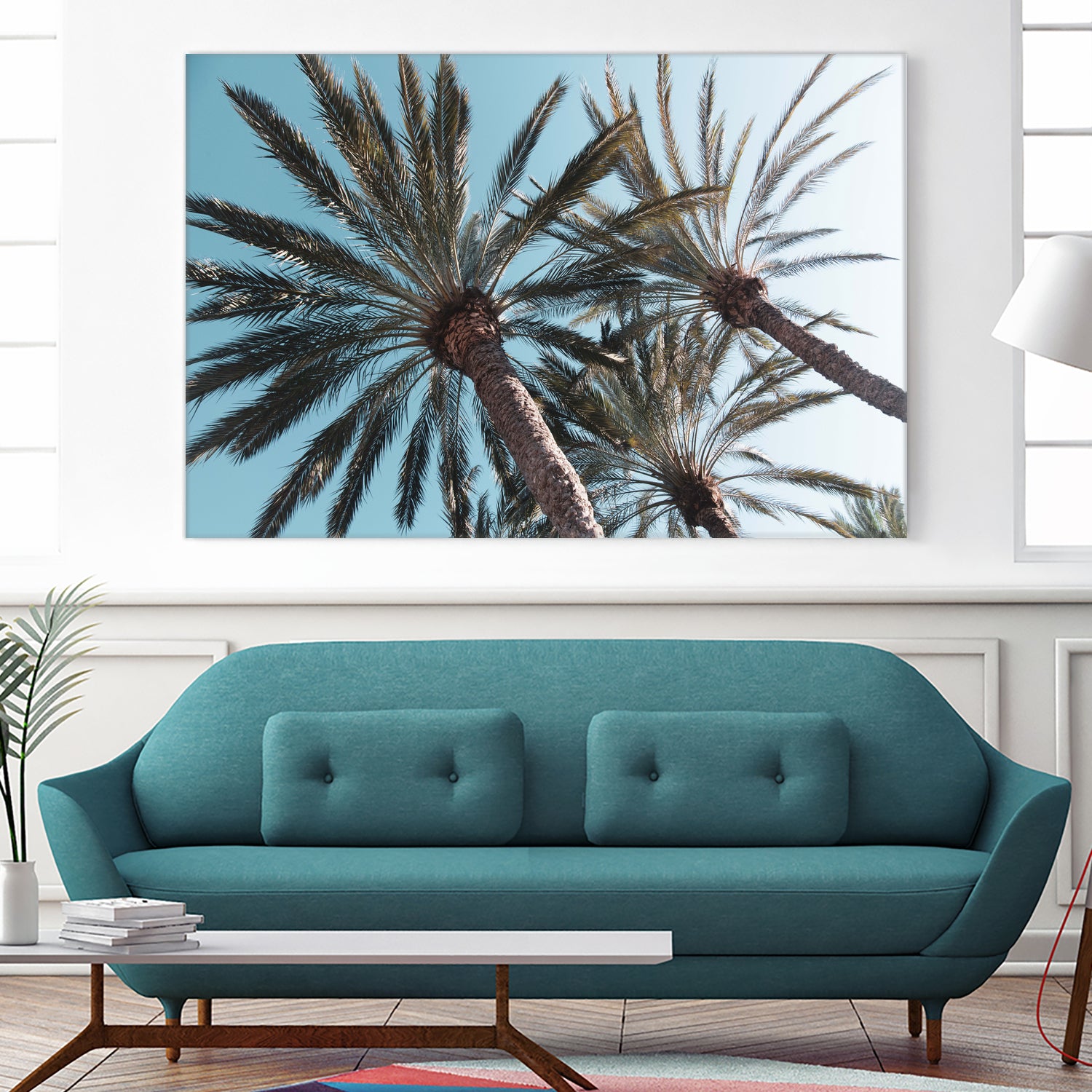 Palm Trees Bliss 1 by Anitas Bellas Art on GIANT ART - coastal