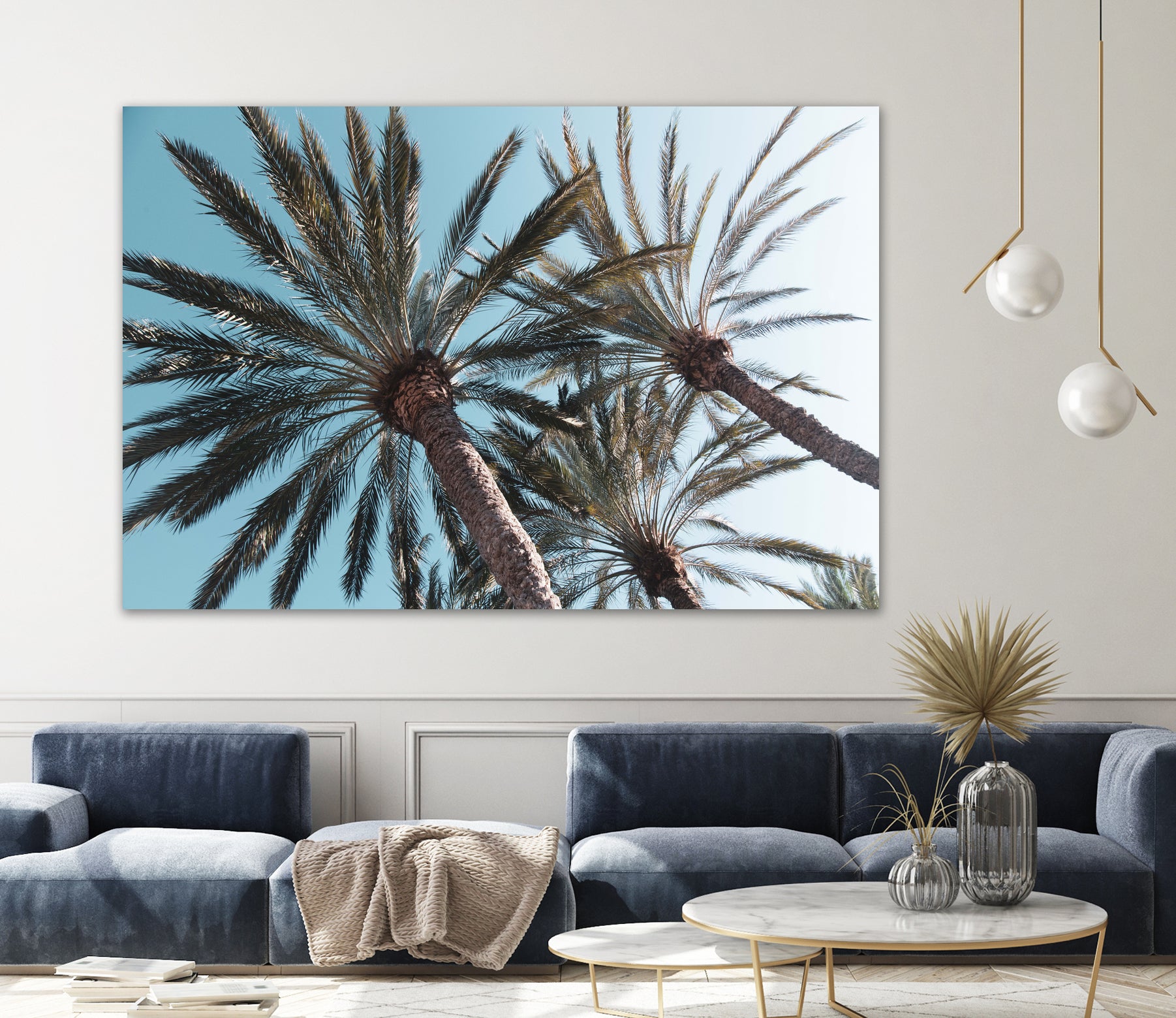 Palm Trees Bliss 1 by Anitas Bellas Art on GIANT ART - coastal