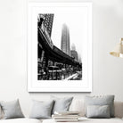 Chicago Train by Morten Holbein on GIANT ART - black photo illustration