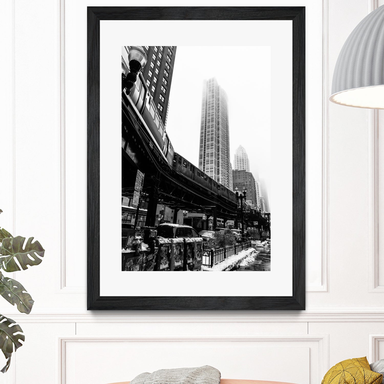 Chicago Train by Morten Holbein on GIANT ART - black photo illustration