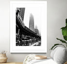 Chicago Train by Morten Holbein on GIANT ART - black photo illustration