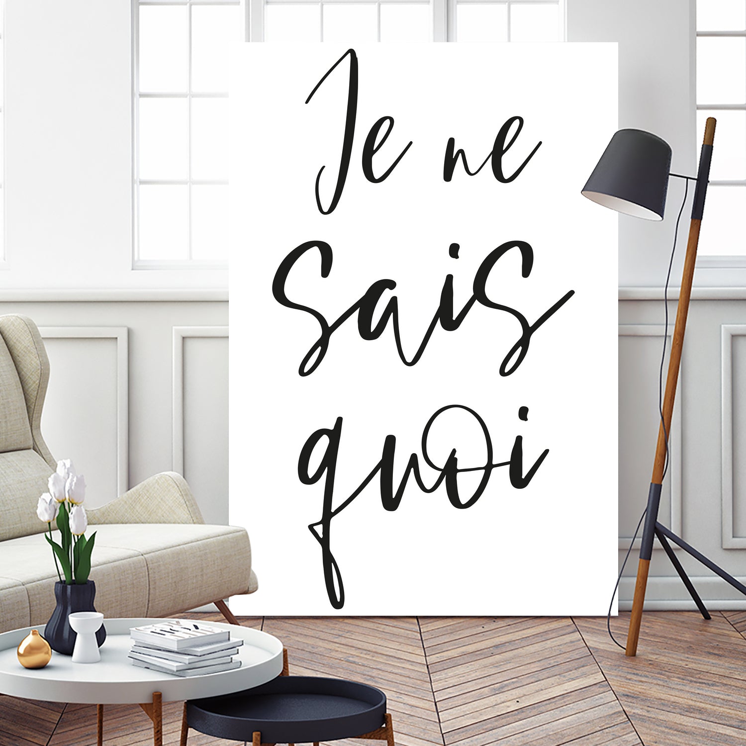 Je ne sais quoi by Anastasia Sawall on GIANT ART - black typography