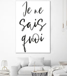 Je ne sais quoi by Anastasia Sawall on GIANT ART - black typography