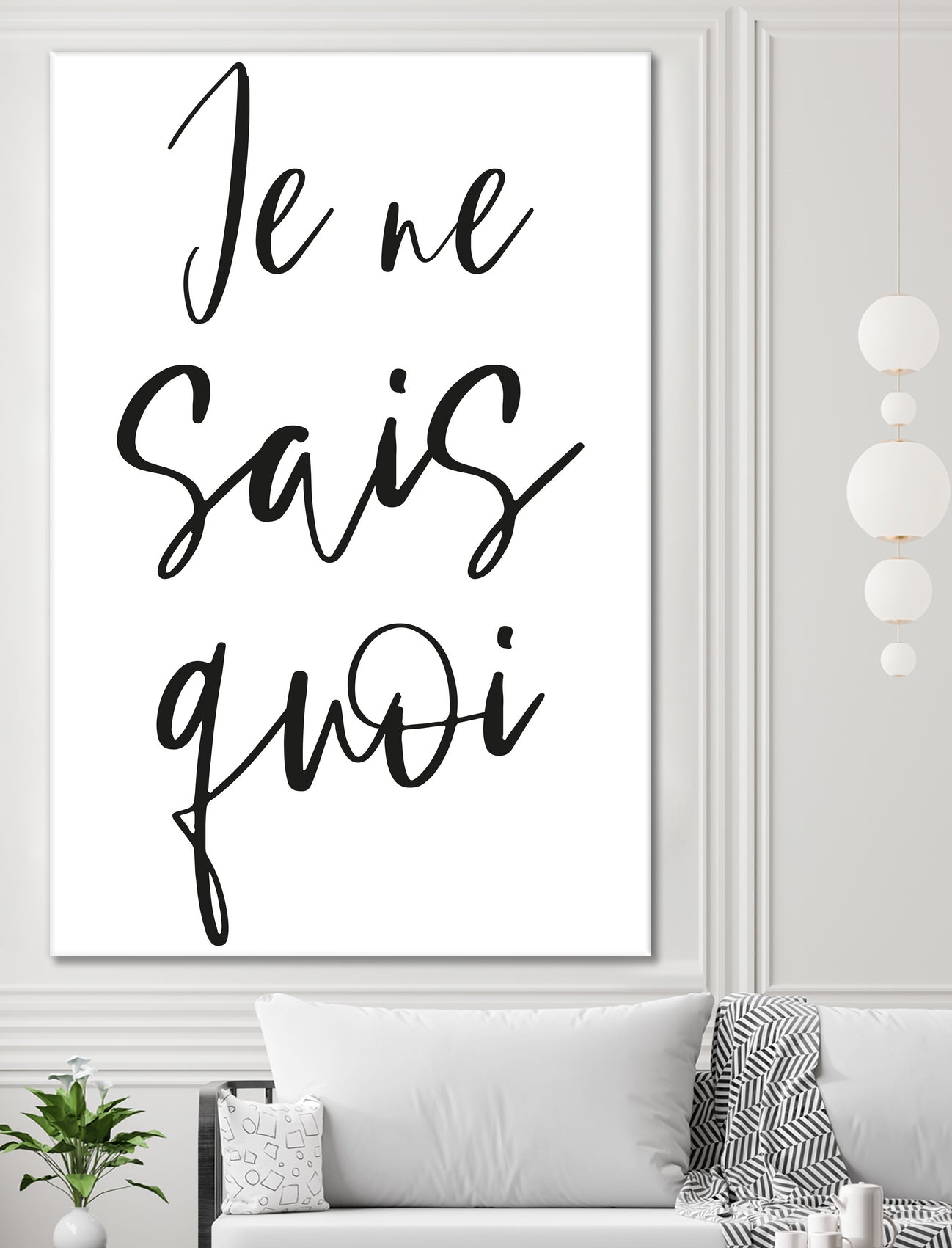 Je ne sais quoi by Anastasia Sawall on GIANT ART - black typography