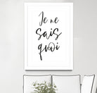 Je ne sais quoi by Anastasia Sawall on GIANT ART - black typography