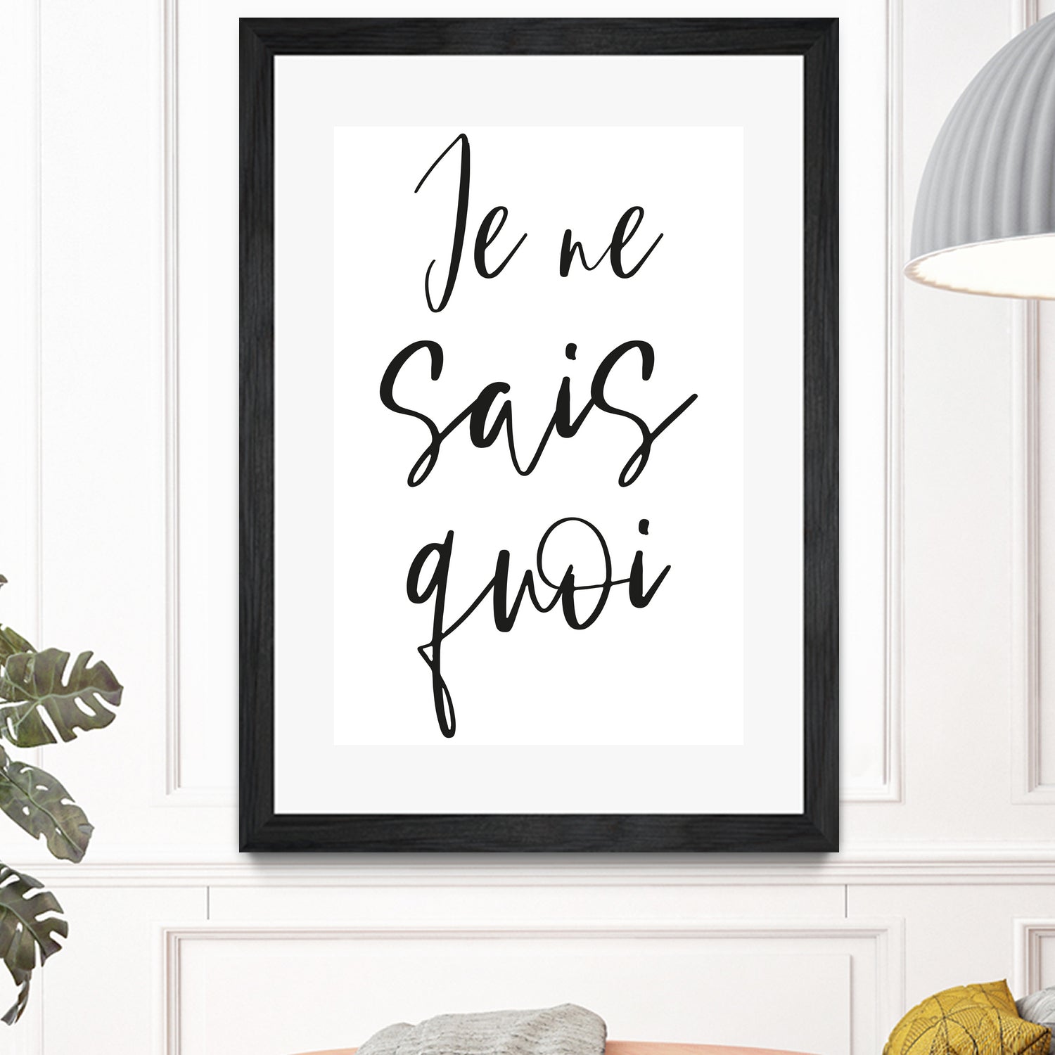 Je ne sais quoi by Anastasia Sawall on GIANT ART - black typography