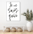 Je ne sais quoi by Anastasia Sawall on GIANT ART - black typography