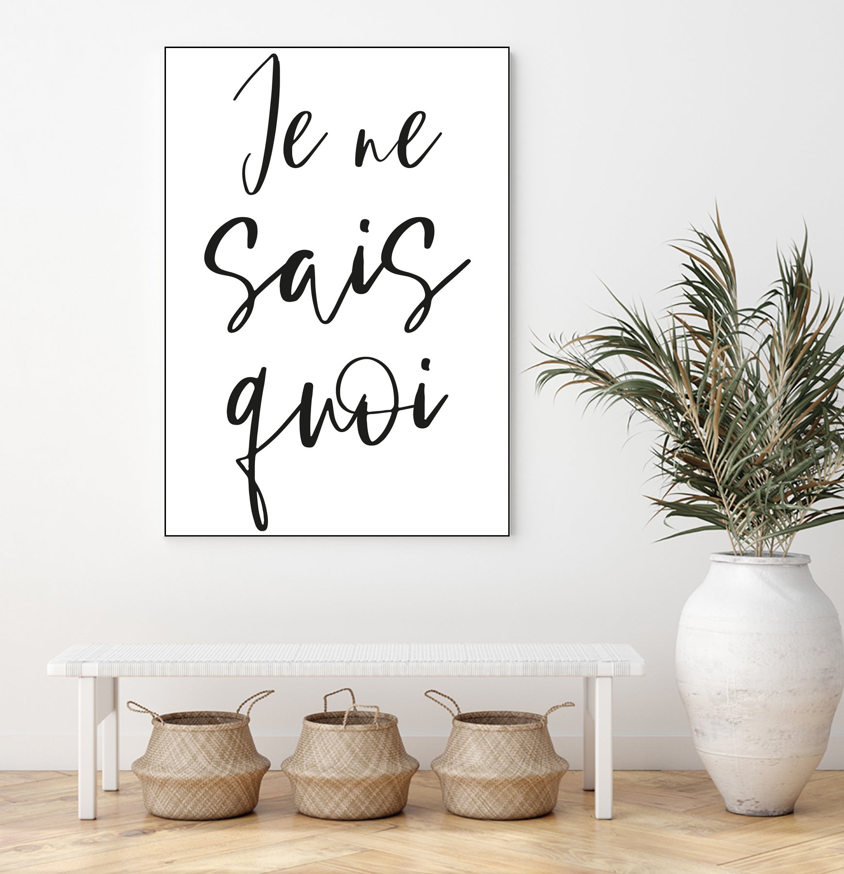 Je ne sais quoi by Anastasia Sawall on GIANT ART - black typography