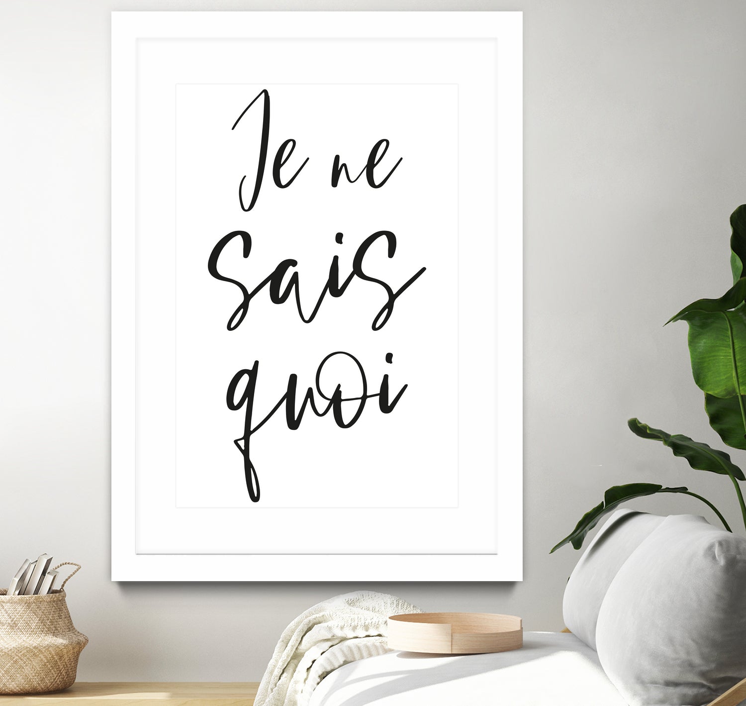 Je ne sais quoi by Anastasia Sawall on GIANT ART - black typography