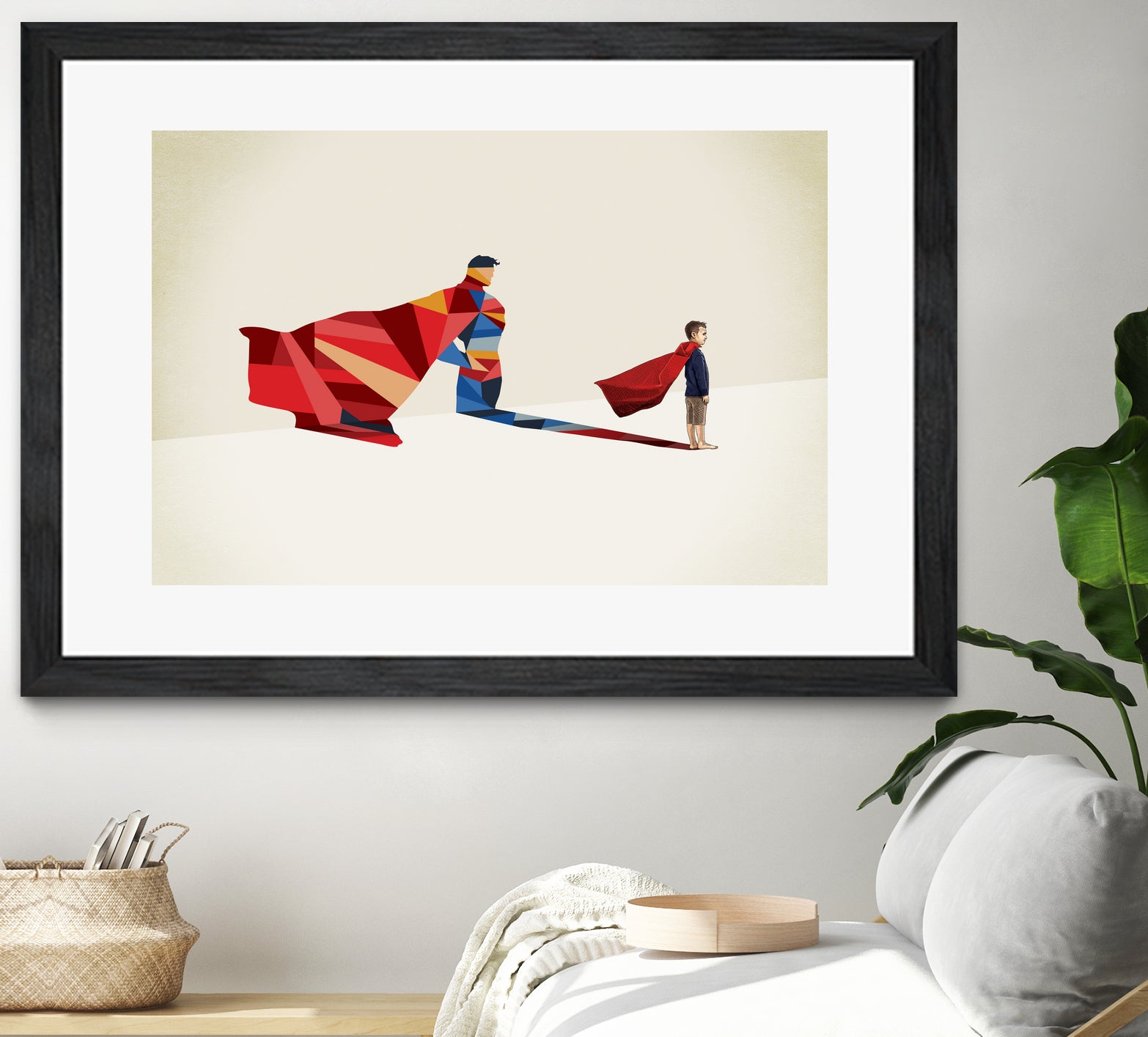 Walking Shadow, Hero by Jason Ratliff on GIANT ART - red photo illustration