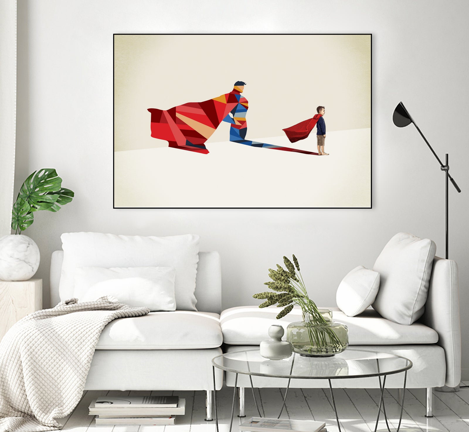 Walking Shadow, Hero by Jason Ratliff on GIANT ART - red photo illustration