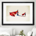 Walking Shadow, Hero by Jason Ratliff on GIANT ART - red photo illustration