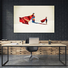 Walking Shadow, Hero by Jason Ratliff on GIANT ART - red photo illustration