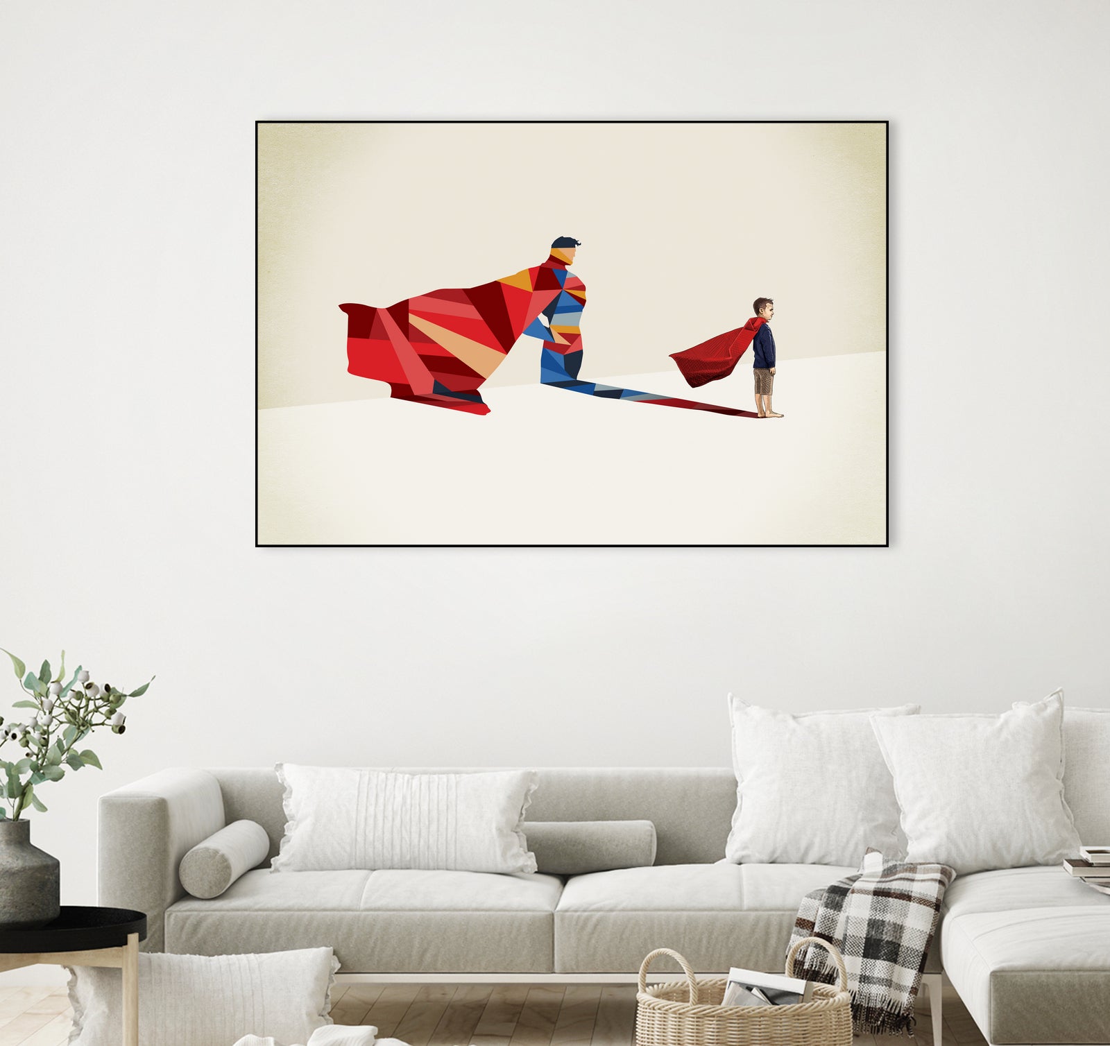 Walking Shadow, Hero by Jason Ratliff on GIANT ART - red photo illustration