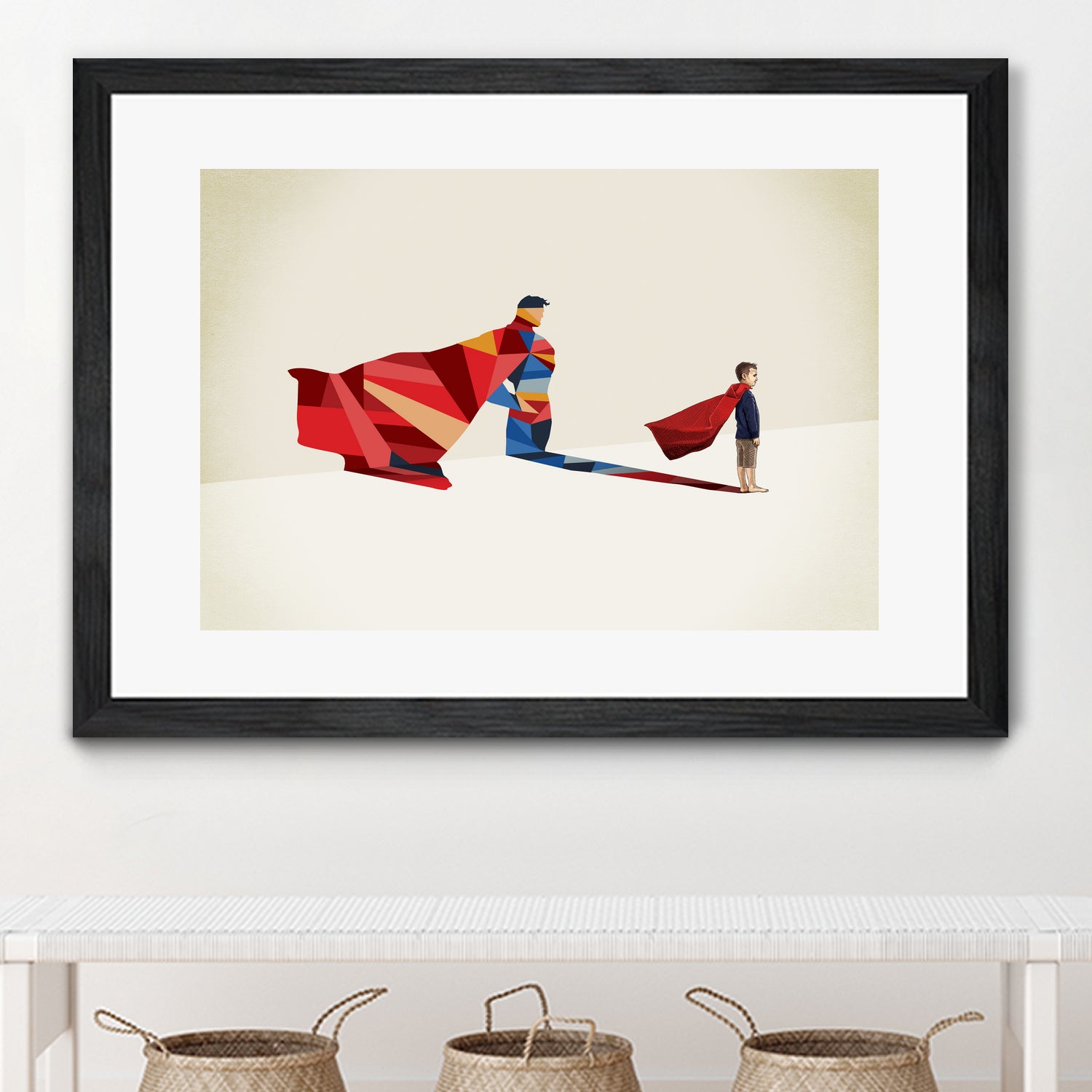 Walking Shadow, Hero by Jason Ratliff on GIANT ART - red photo illustration