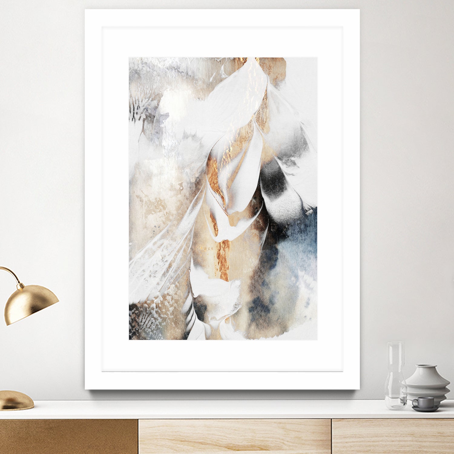 Soothe Your Soul by Elisabeth Fredriksson on GIANT ART - white mixed media