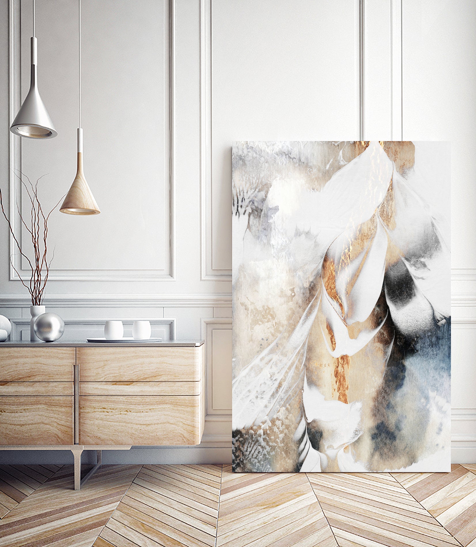 Soothe Your Soul by Elisabeth Fredriksson on GIANT ART - white mixed media
