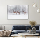 Winter Visits by Karol Livote on GIANT ART - white mixed media