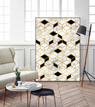 Midcentury Modern Marble Cubes by Christina Shek on GIANT ART - gray digital drawing