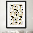 Midcentury Modern Marble Cubes by Christina Shek on GIANT ART - gray digital drawing