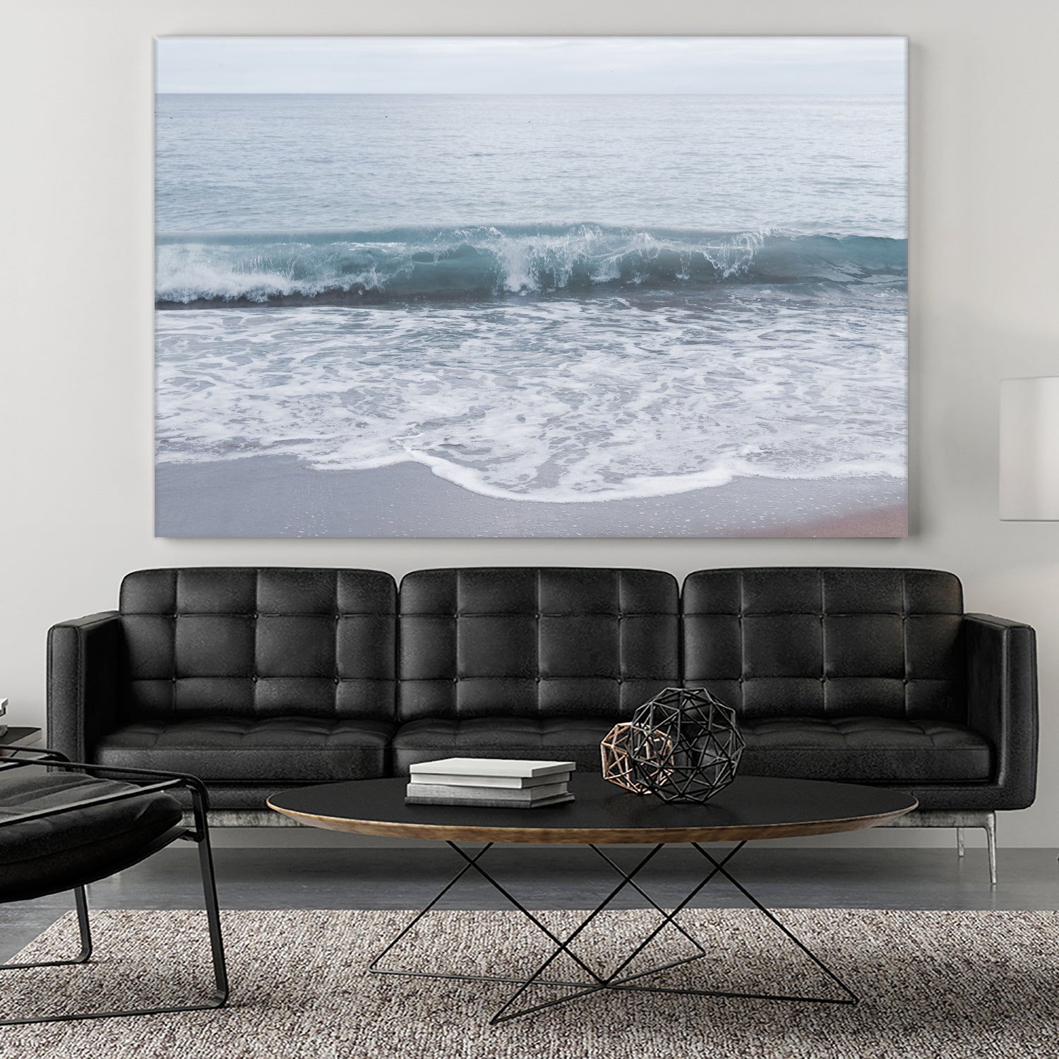 Pastel Atlantic Ocean Bliss 2 by Anitas Bellas Art on GIANT ART - blue coastal beach