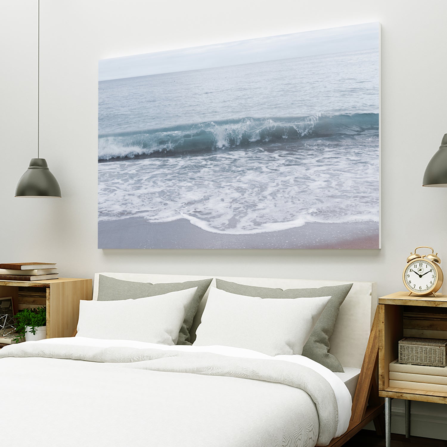 Pastel Atlantic Ocean Bliss 2 by Anitas Bellas Art on GIANT ART - blue coastal beach