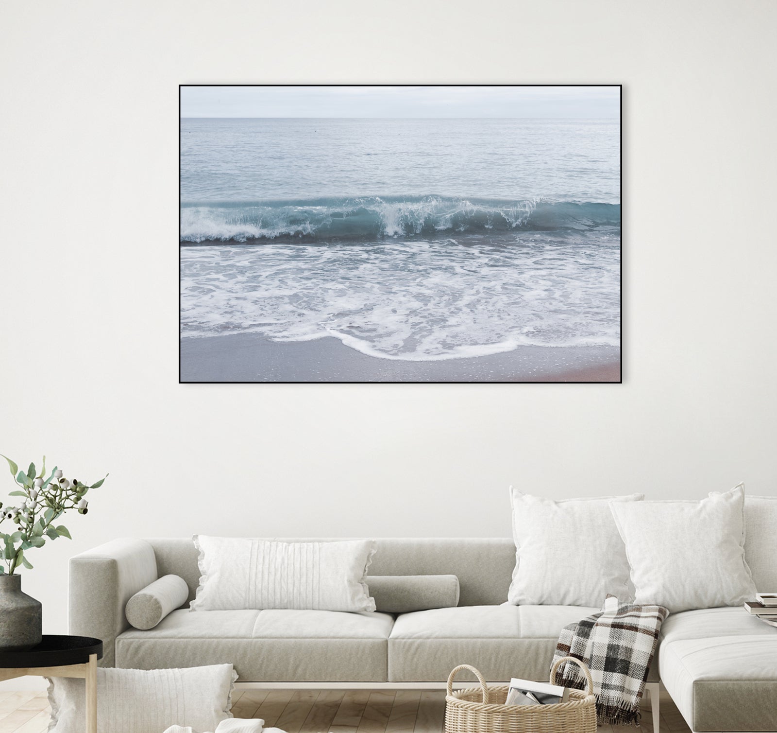 Pastel Atlantic Ocean Bliss 2 by Anitas Bellas Art on GIANT ART - blue coastal beach