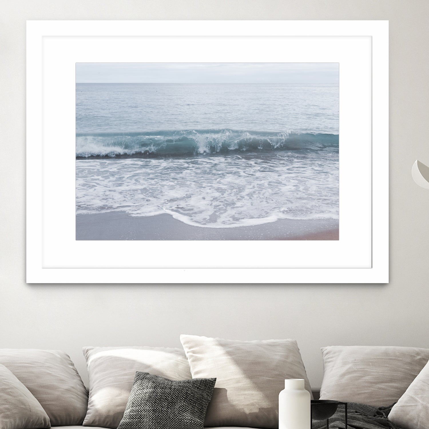 Pastel Atlantic Ocean Bliss 2 by Anitas Bellas Art on GIANT ART - blue coastal beach